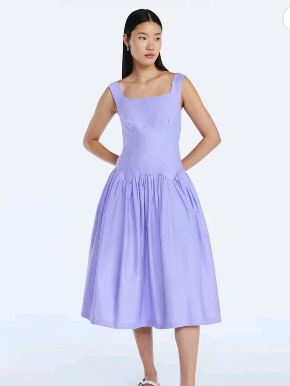 Scoop Women’s Cotton Maxi Dress with Bow Back